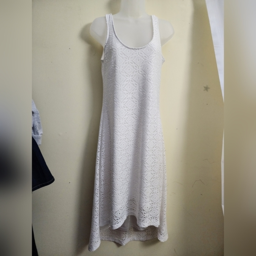 New York & Company white lace dress, size: Small CRISP white, gorgious!